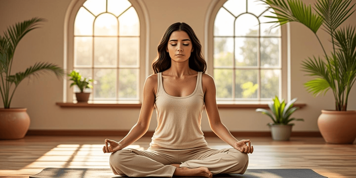 Sesión de meditación en Dhyana Yoga Studio, Cartagena